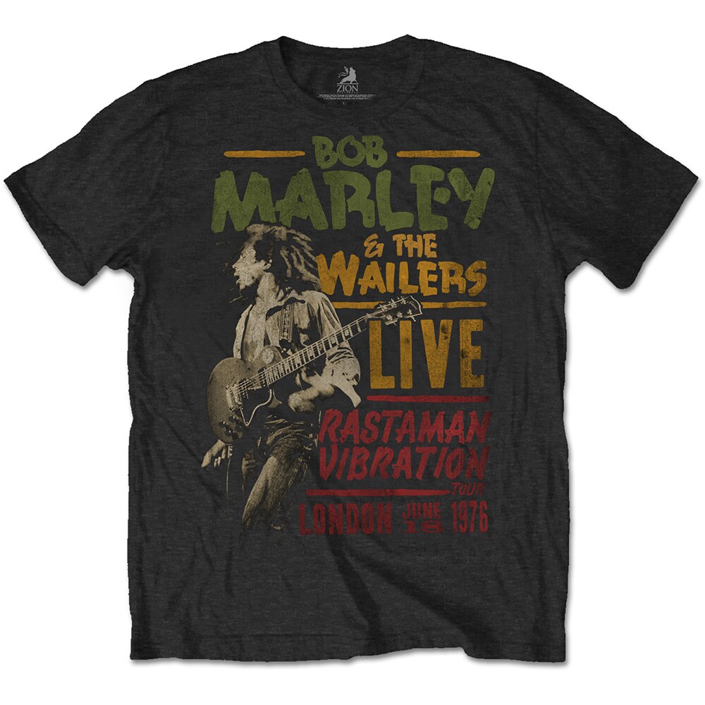 Bob Marley Unisex T-Shirt: Rastaman Vibration Tour 1976 (X-Large) - 2