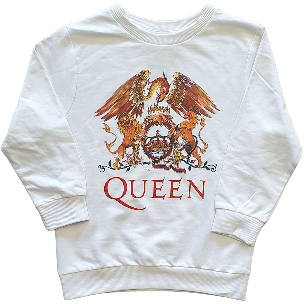 Queen Kids Sweatshirt: Classic Crest (7-8 Years)