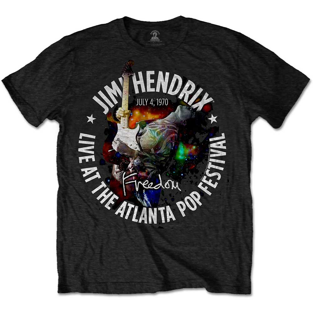 Jimi Hendrix Unisex T-Shirt: Atlanta Pop Festival 1970 (X-Large)