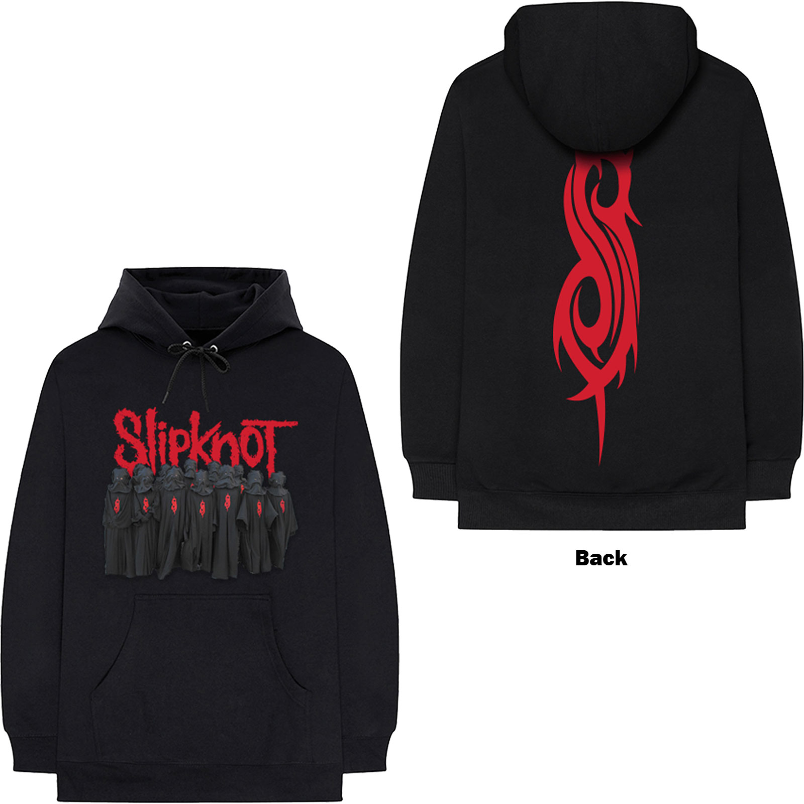 Slipknot Unisex Pullover Hoodie: Choir (Back Print) (Large) - 2
