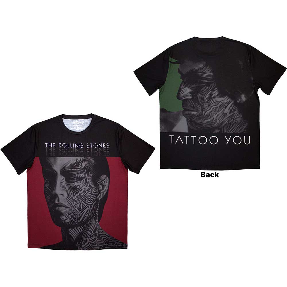 The Rolling Stones Unisex Sublimation T-Shirt: Tattoo You (Back Print) (XX-Large)