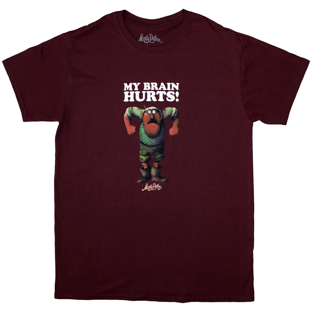 Monty Python Unisex T-Shirt: My Brain Hurts (Medium)