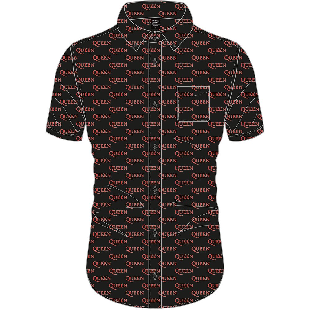 Queen Unisex Casual Shirt: Logo Pattern (All Over Print) (XX-Large)