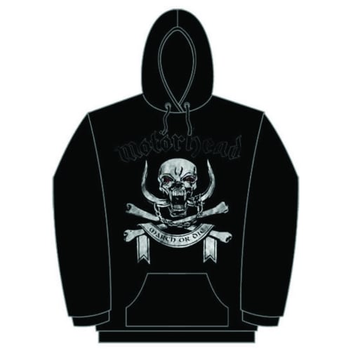 Motorhead Unisex Pullover Hoodie: March or Die (Small) - 2