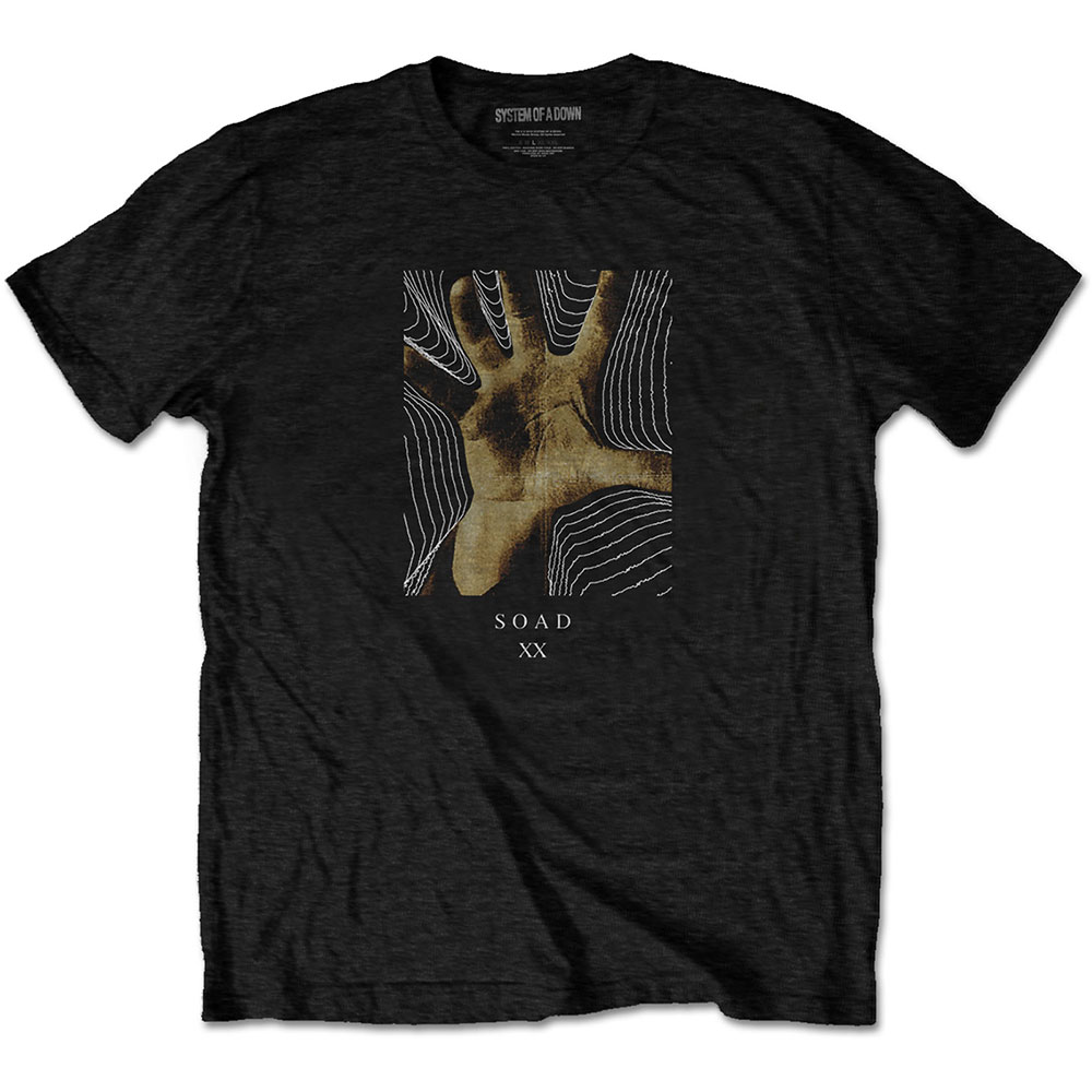 System Of A Down Unisex T-Shirt: 20 Years Hand (Small)