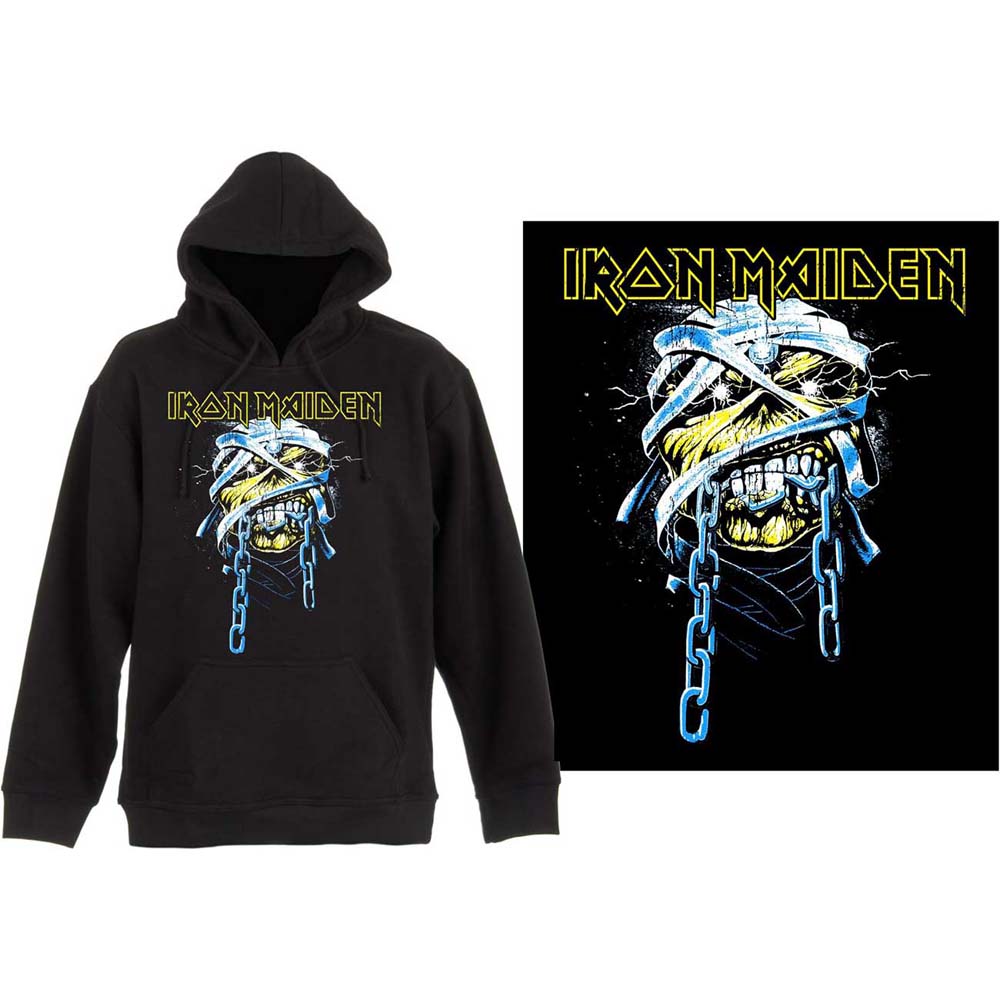 Iron Maiden Unisex Pullover Hoodie: Powerslave (Small)