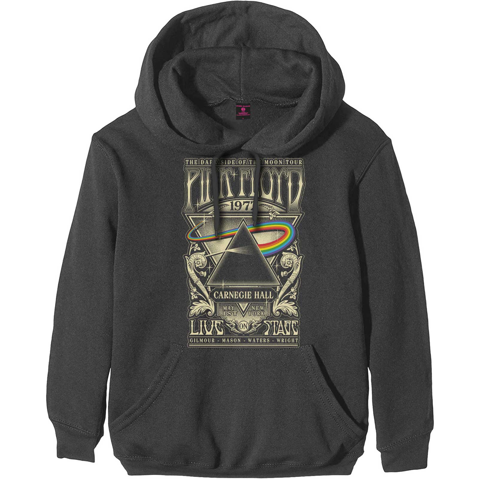 Pink Floyd Unisex Pullover Hoodie: Carnegie Hall Poster (Medium)