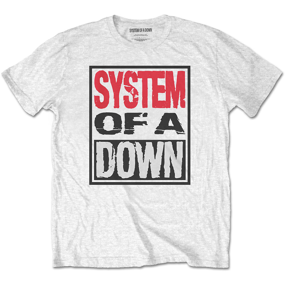 System Of A Down Unisex T-Shirt: Triple Stack Box (Large)