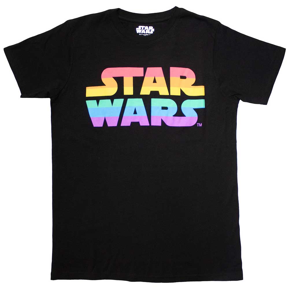 Star Wars Unisex T-Shirt: Rainbow Logo (X-Large)
