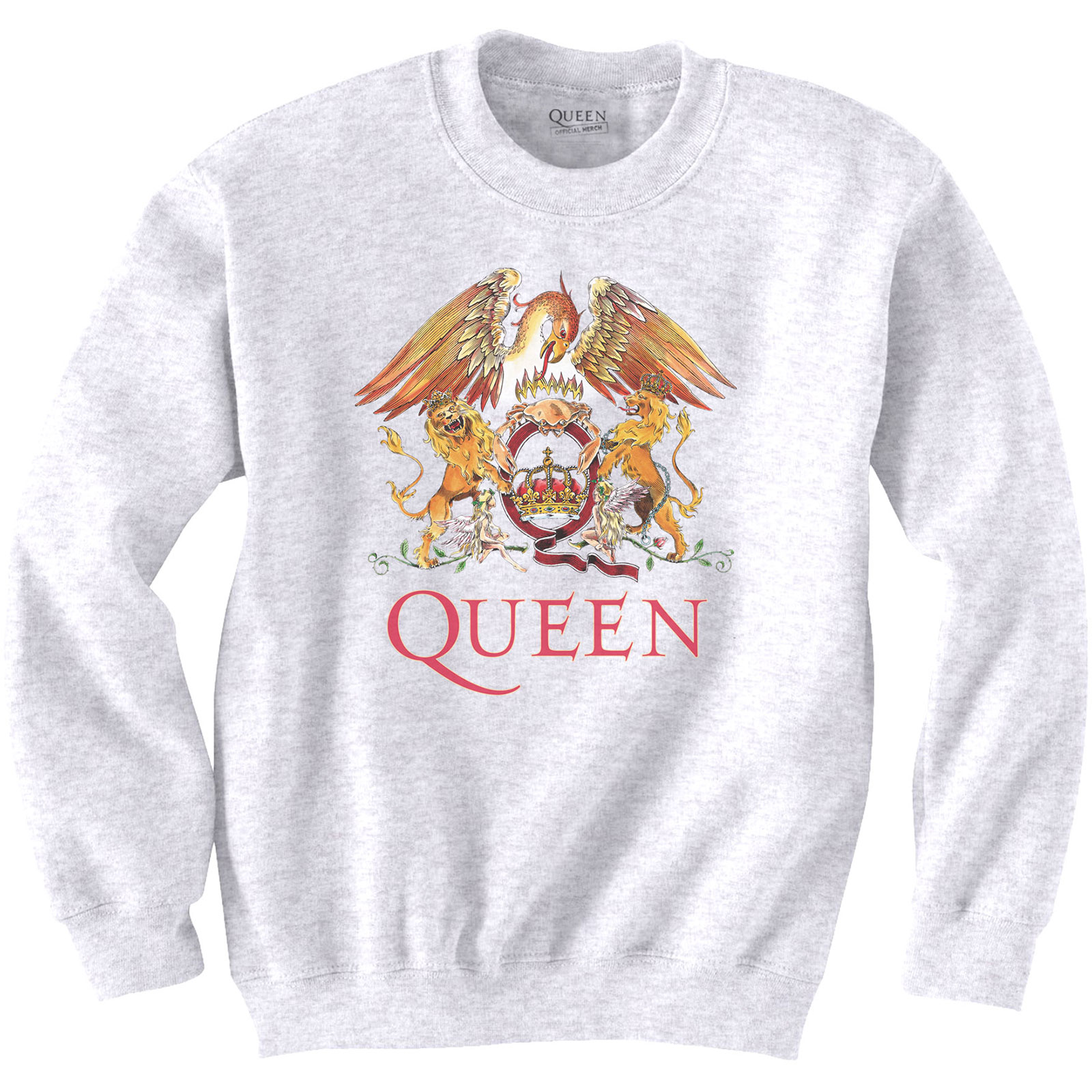 Queen Unisex Sweatshirt: Classic Crest (X-Small) - 2
