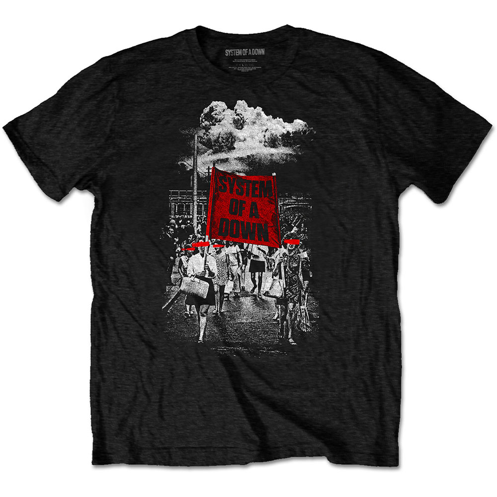 System Of A Down Unisex T-Shirt: Banner Marches (Medium)