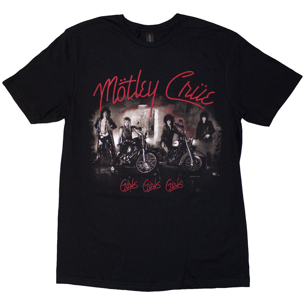Motley Crue Unisex T-Shirt: Girls, Girls, Girls Vintage (X-Large)