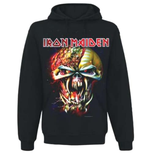 Iron Maiden Unisex Pullover Hoodie: Final Frontier Big Head (Large) - 2