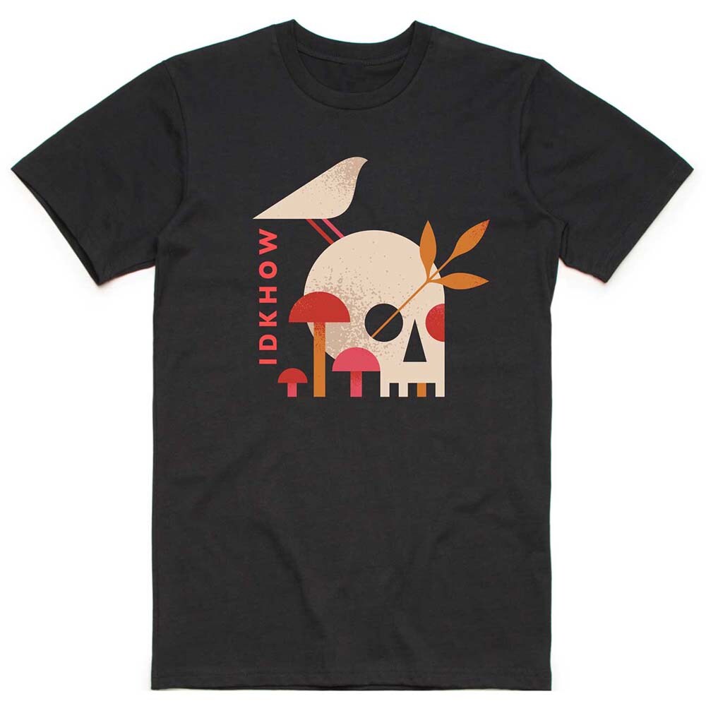 iDKHow Unisex T-Shirt: Mushroom Skull (Small)
