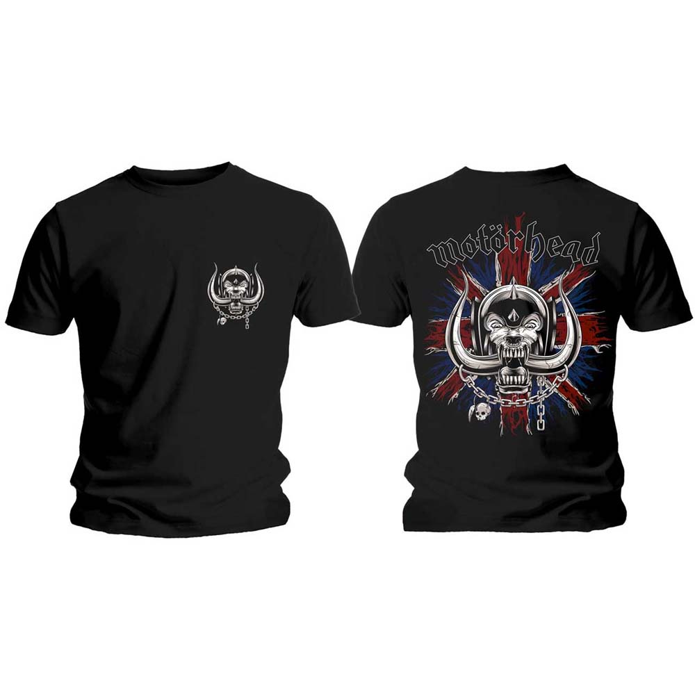 Motorhead Unisex T-Shirt: British War Pig & Logo (Back Print) (XX-Large)
