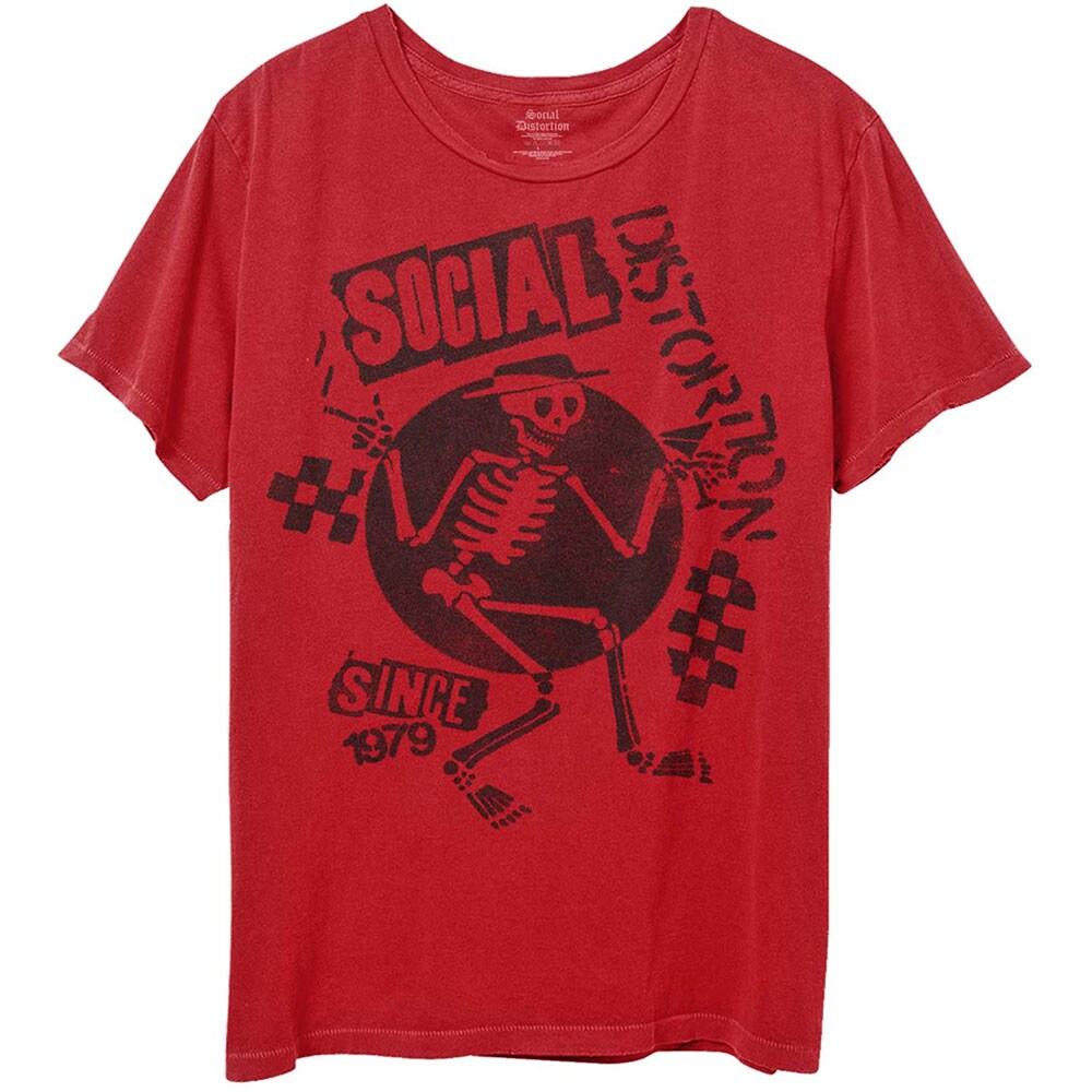 Social Distortion Unisex T-Shirt: Speakeasy Checkerboard (Small)