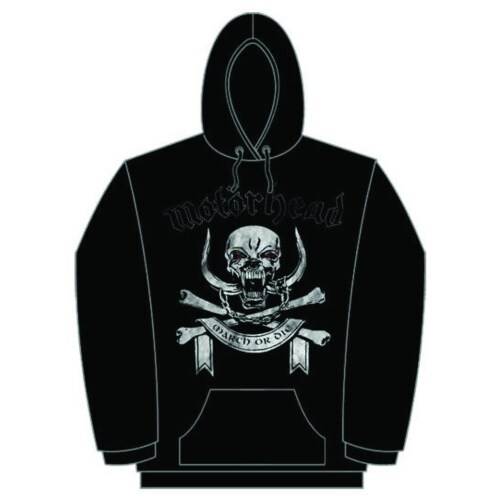 Motorhead Unisex Pullover Hoodie: March or Die (X-Large) - 2