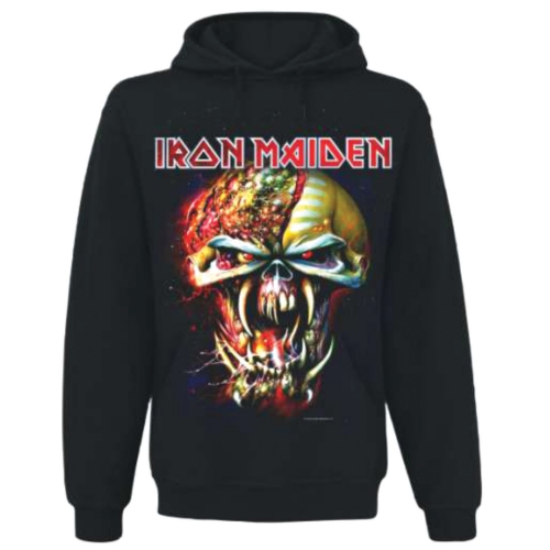Iron Maiden Unisex Pullover Hoodie: Final Frontier Big Head (XX-Large)