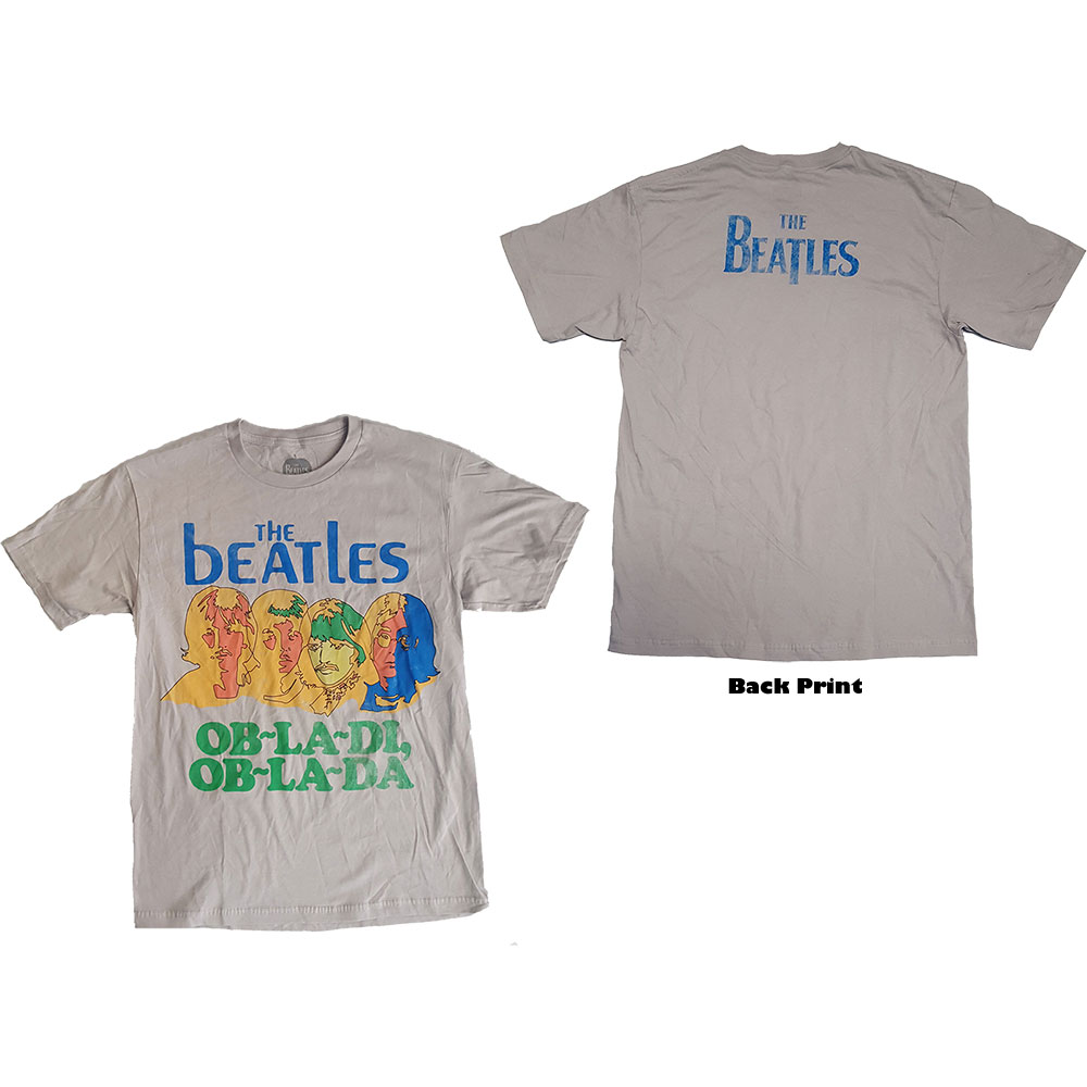 The Beatles Unisex T-Shirt: Ob-La-Di (Back Print) (Medium)