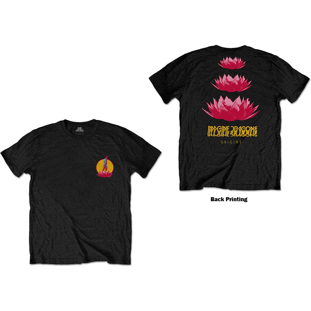 Imagine Dragons Unisex T-Shirt: Triangle Logo (Back Print) (Medium)
