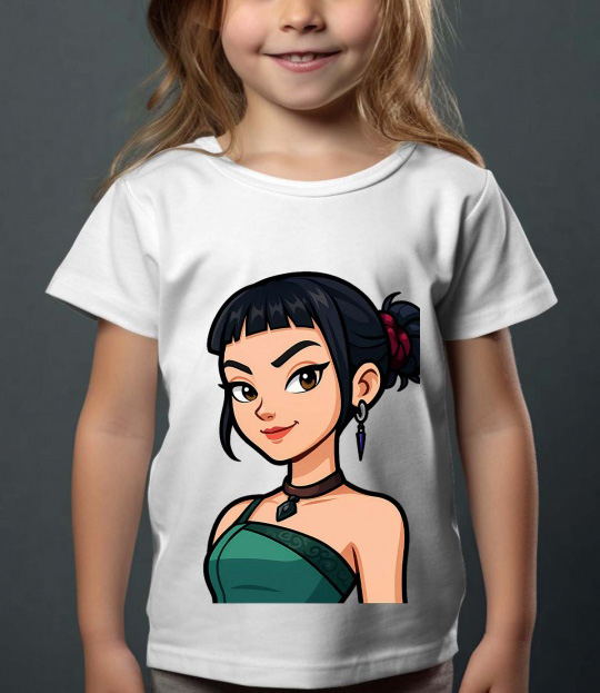Huntrix Kpop Demon Hunters barn t-skjorte: "Zoey Cartoon" - tilgjengelig i flere farger - størrelse 3-14 år - 4