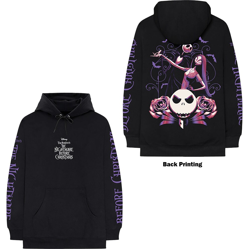 Disney Unisex Pullover Hoodie: The Night Before Christmas Jumbo (Back & Sleeve Print) (XX-Large)