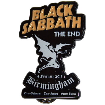 Black Sabbath Pin Badge: The End