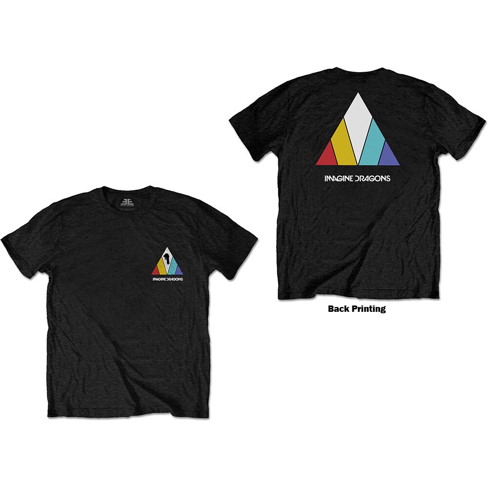 Imagine Dragons Unisex T-Shirt: Evolve Logo (Back Print) (Large)