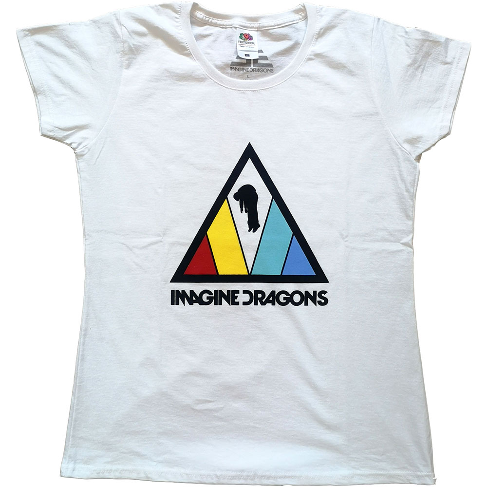Imagine Dragons Ladies T-Shirt: Triangle Logo (X-Small)