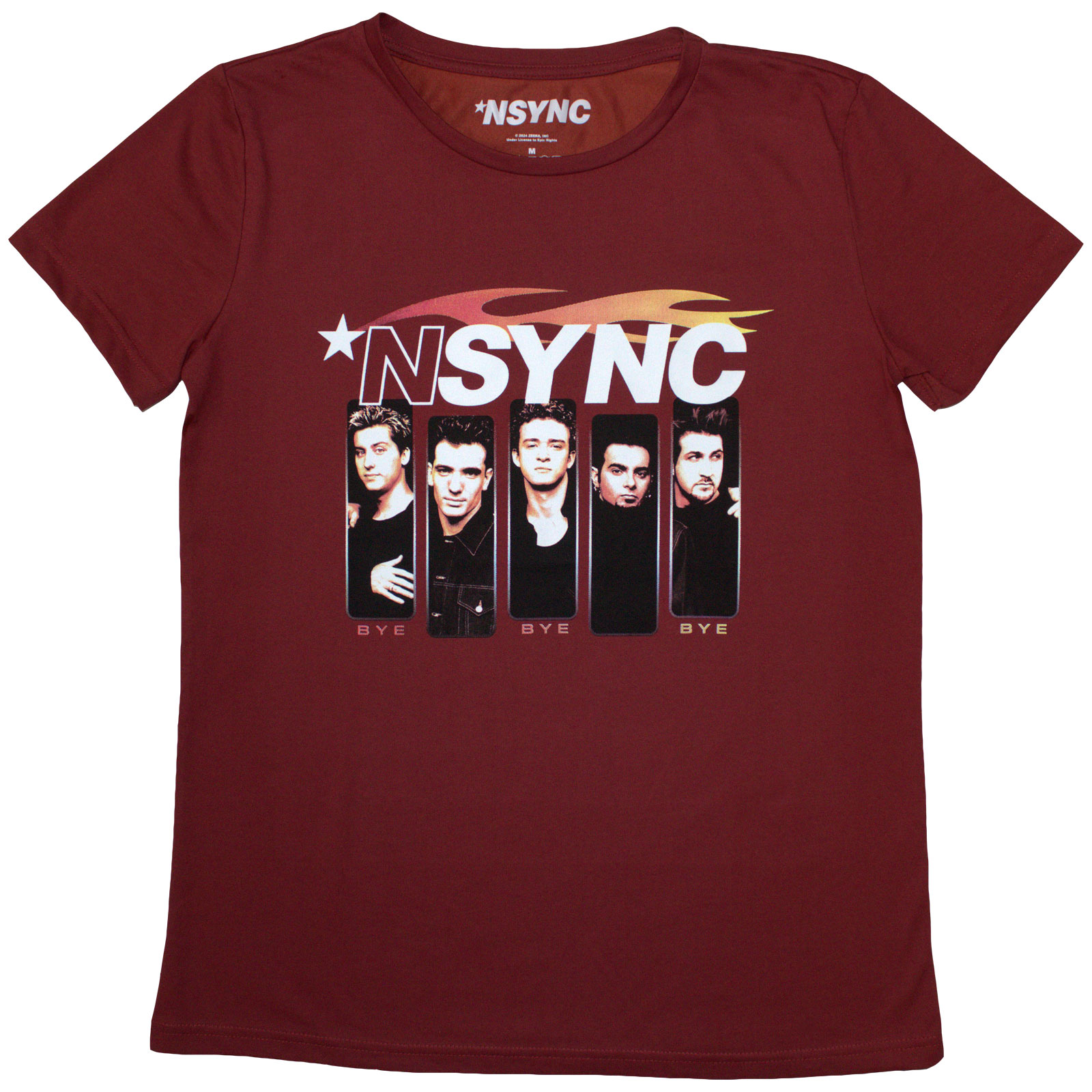 NSYNC Ladies T-Shirt: Flame Logo (Medium)