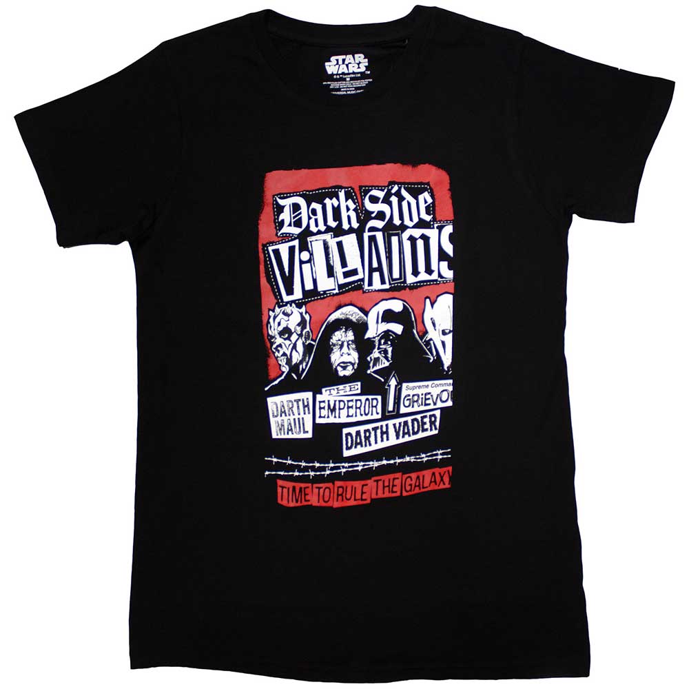 Star Wars Unisex T-Shirt: Dark Side Villains (Large)