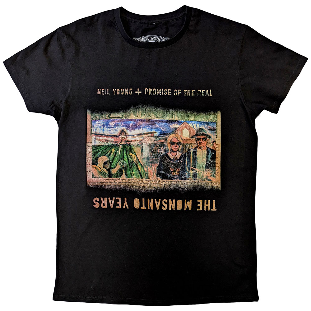 Neil Young Unisex T-Shirt: Monsanto Years (Large)