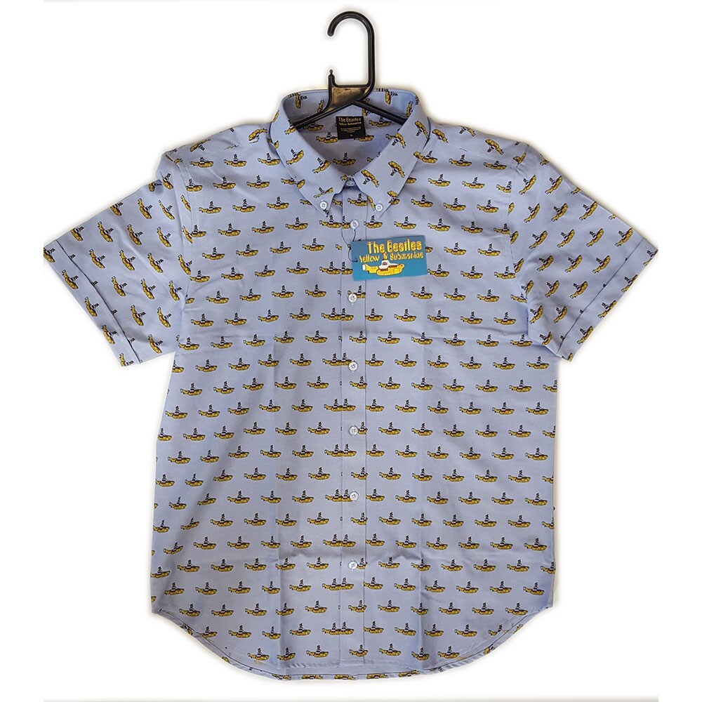 The Beatles Unisex Casual Shirt: Yellow Submarine (All Over Print) (XX-Large)