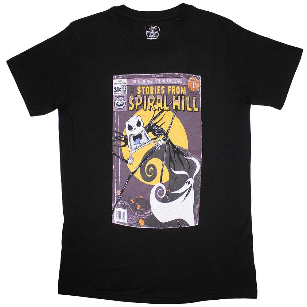 The Nightmare Before Christmas Unisex T-Shirt: Spiral Hill Jack (X-Large)