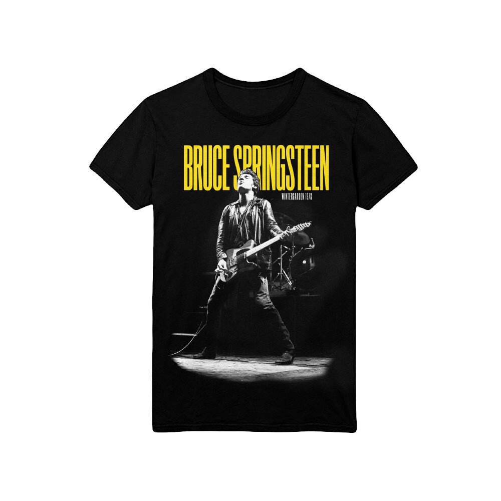 Bruce Springsteen Unisex T-Shirt: Winterland Ballroom Guitar (Medium)