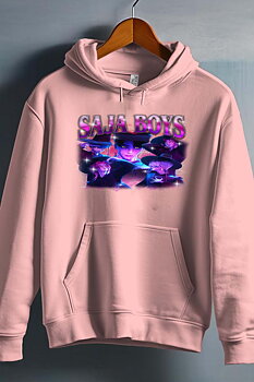 Saja Boys Kpop Demon Hunters Barn Hoodie - Demons - Rosa - Unisex
