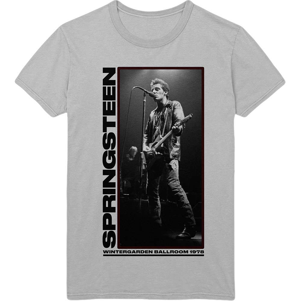 Bruce Springsteen Unisex T-Shirt: Wintergarden Photo (Large)