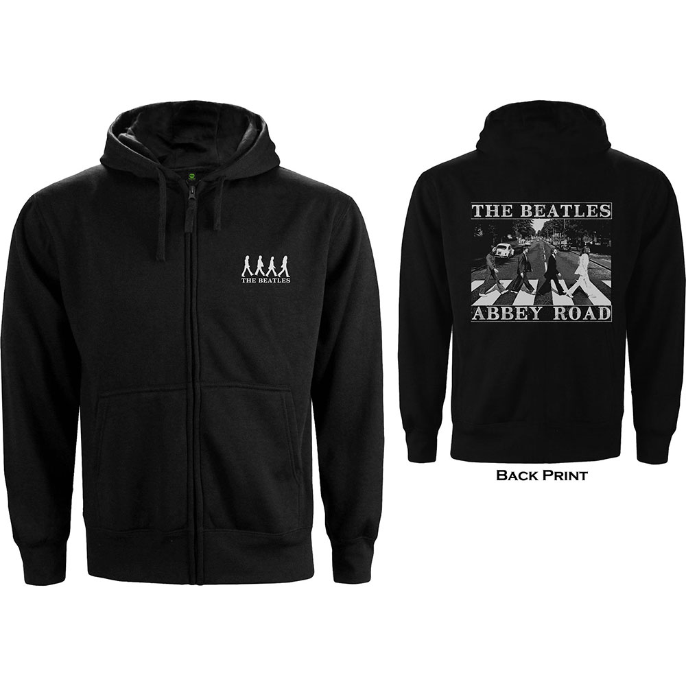 The Beatles Unisex Zipped Hoodie: Abbey Road (Back Print) (Medium) - 2