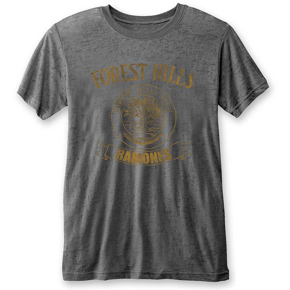 Ramones Unisex Burn Out T-Shirt: Forest Hills (Small) - 2