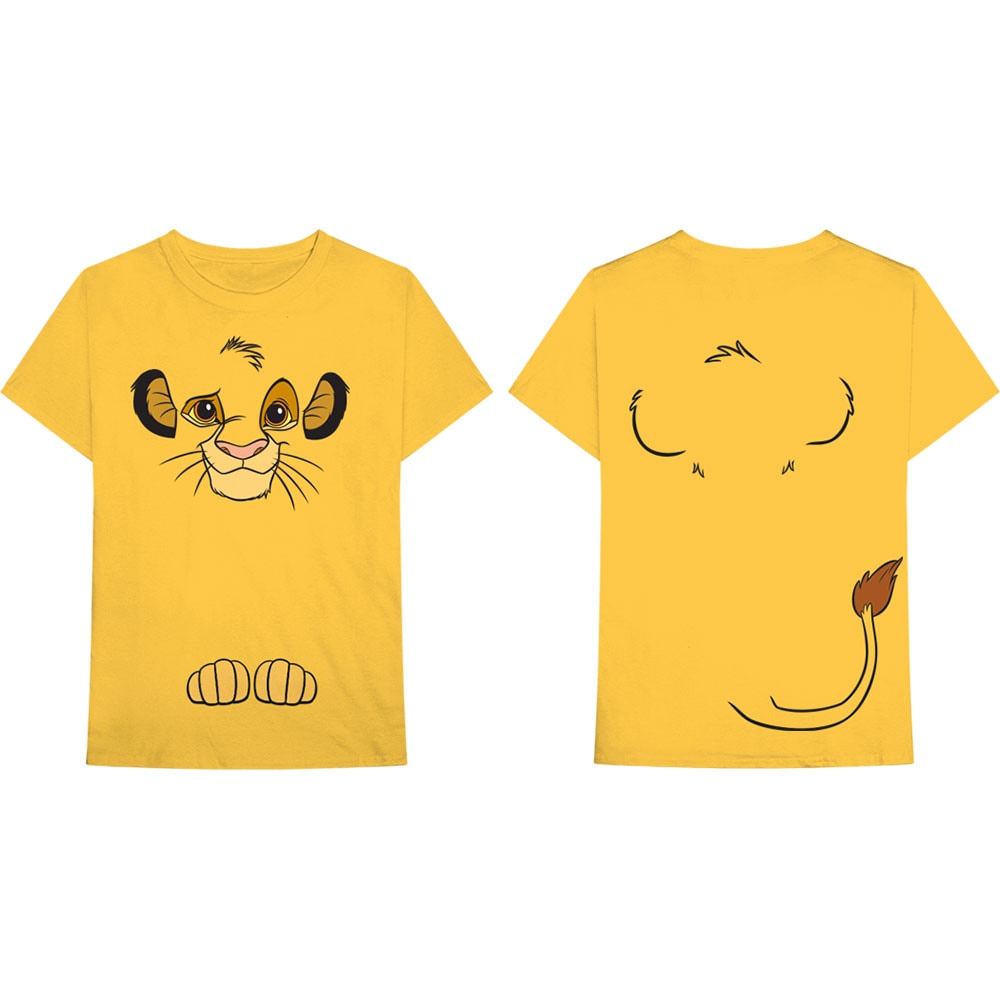 Disney Unisex T-Shirt: Lion King Simba (Back Print) (XX-Large)