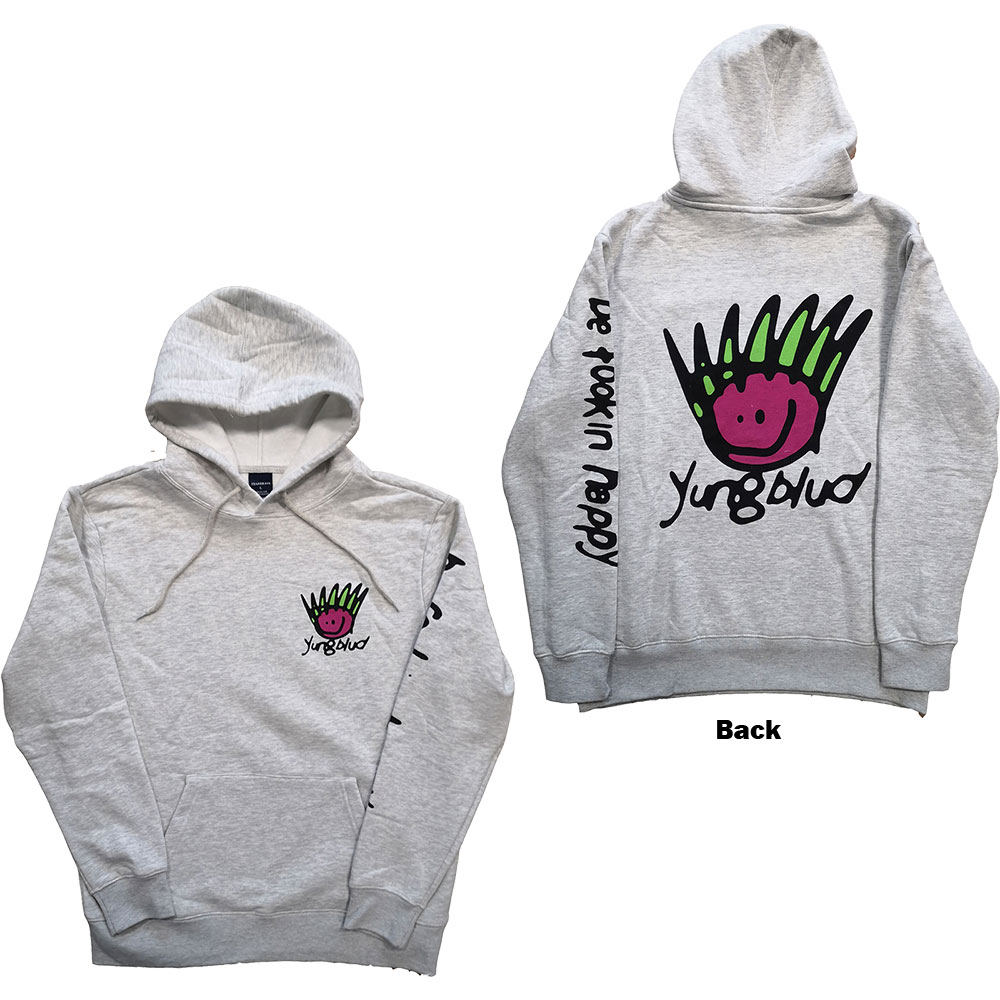 Yungblud Unisex Pullover Hoodie: Face (Back Print) (X-Large)