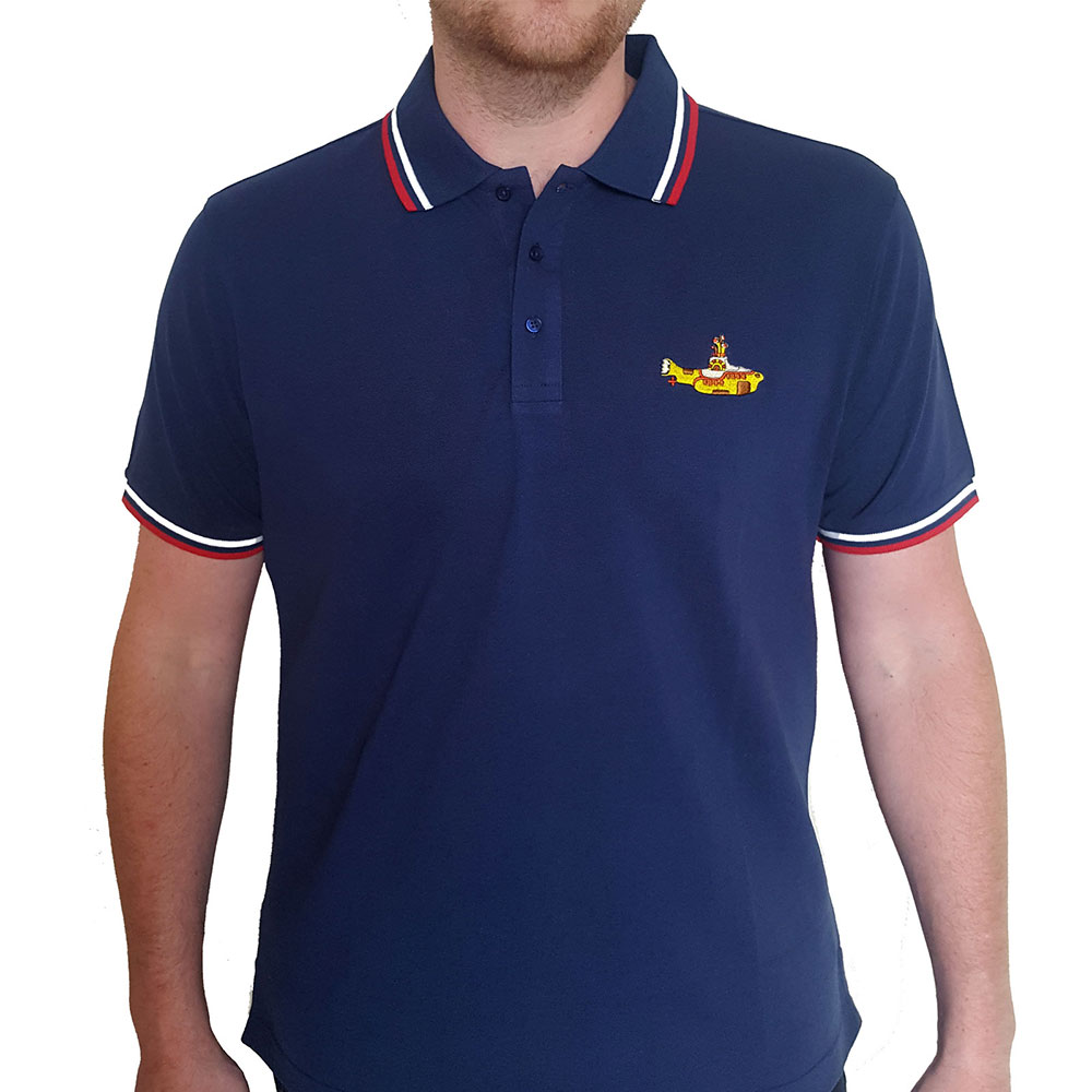 The Beatles Unisex Polo Shirt: Yellow Submarine (Large)