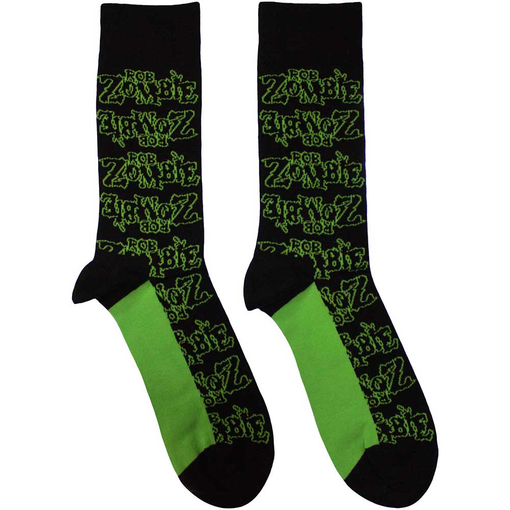 Rob Zombie Unisex Ankle Socks: Logo Repeat (UK Size 7 - 11)