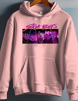 Saja Boys Kpop Demon Hunters Barn Hoodie - Triangle - Rosa - Unisex