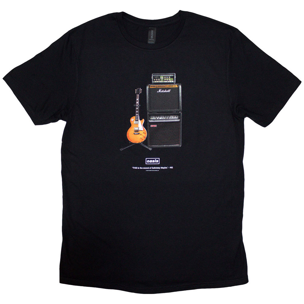 Oasis Unisex T-Shirt: Definitely Maybe Guitar (XX-Large)