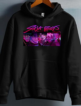 Saja Boys Kpop Demon Hunters Barn Hoodie - Triangle - Svart - Unisex