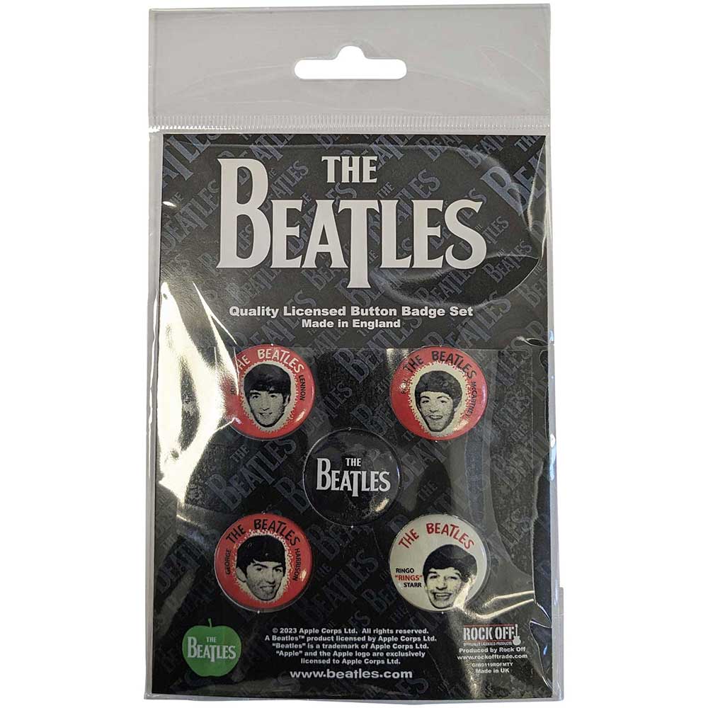 The Beatles Button Badge Pack: Vintage Portraits