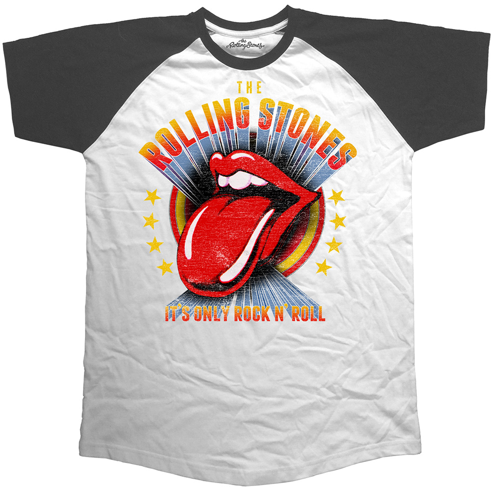 The Rolling Stones Unisex Raglan T-Shirt: It's Only Rock 'n Roll (X-Large)