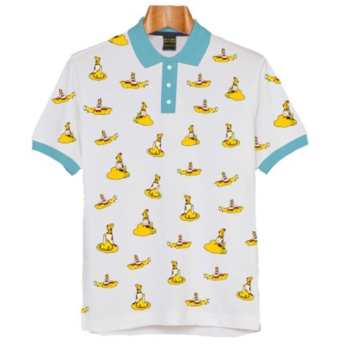 The Beatles Unisex Polo Shirt: Yellow Submarines (All Over Print) (Medium)