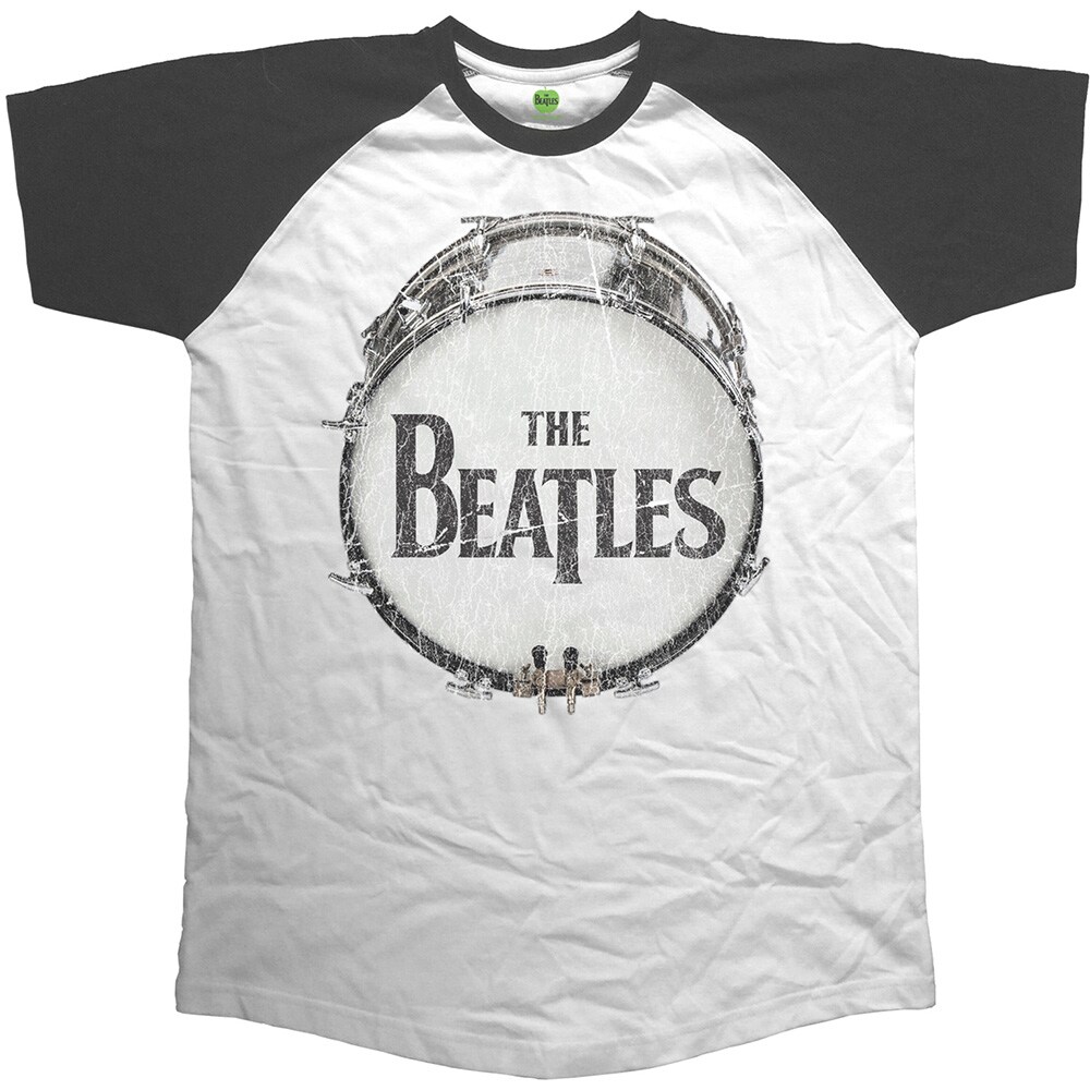 The Beatles Unisex Raglan T-Shirt: Original Vintage Drum (X-Large) - 2